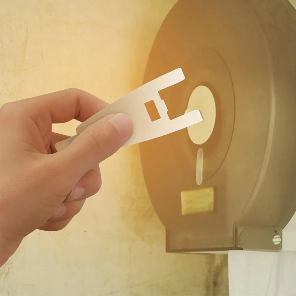 Set di 2 Chiavi Universali per Dispenser di Carta Igienica, Porta Salviette in Plastica per Uffici Commerciali, Hotel