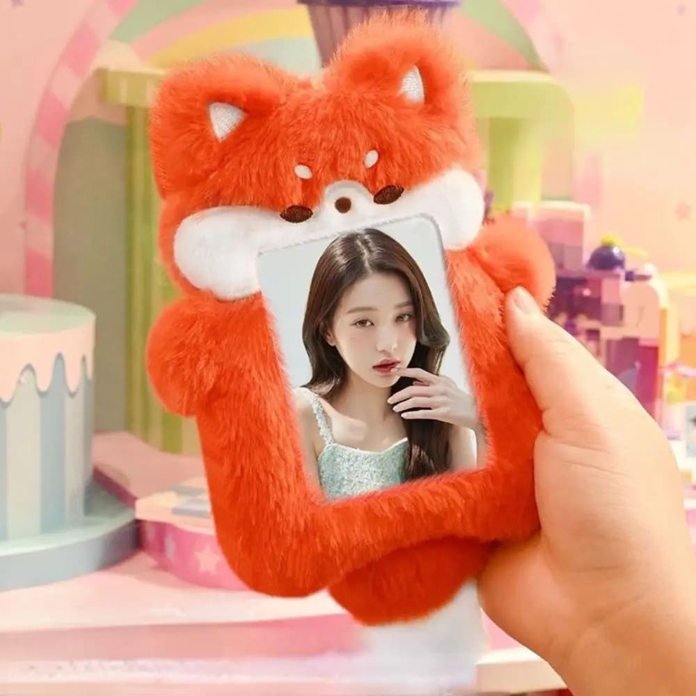 Cute Photocard Case Cartoon Bag Keychain Star Shape Photo Card Holder Student Card Holder Idol Photos Protective Cover