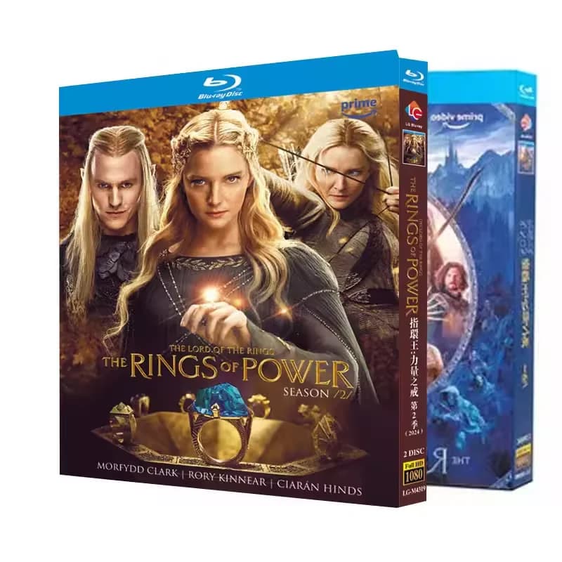 BD Blu-ray Il Signore degli Anelli: I Poteri degli Anelli Stagioni 1-2 Serie TV Completa con Funzionalità Behind-the-Scenes