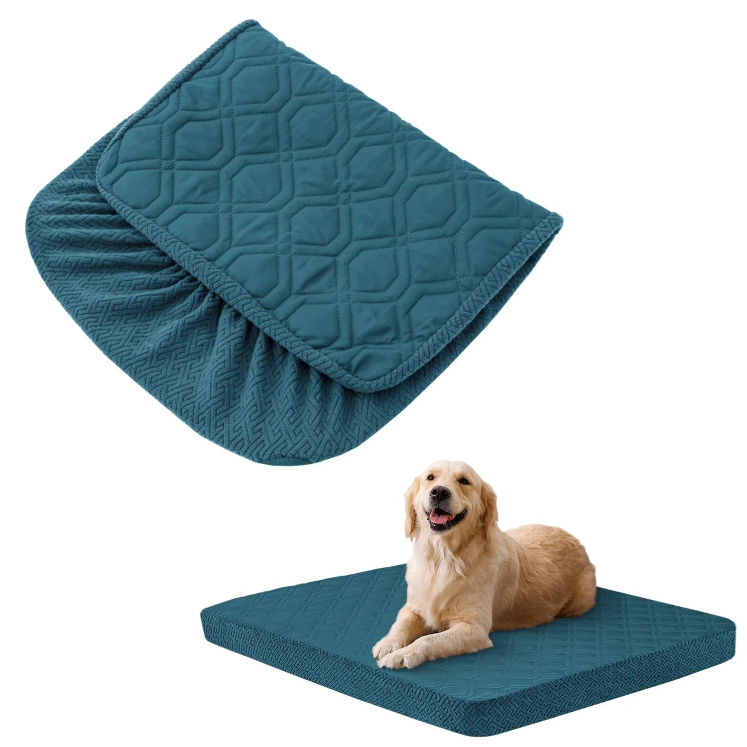 Copriletto per cani di ricambio lavabile - Copriletto per cani impermeabile trapuntato, copriletto per cuccioli di animali domestici assorbibile con acqua per cani e gatti