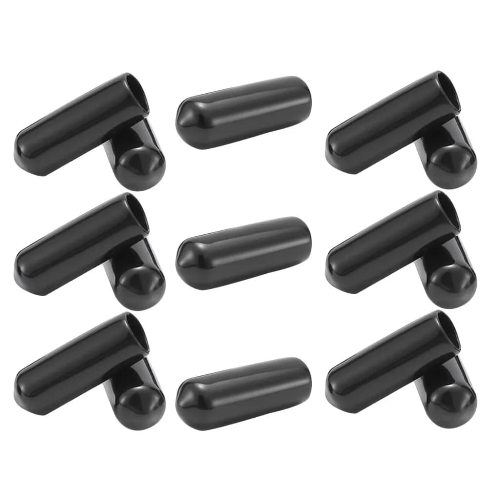 15Pcs Rubber Tent Stake Caps Protective Covers Round Sleeve Nail Head Buffer for Trekking Pole Tips Walking Stick Stake End