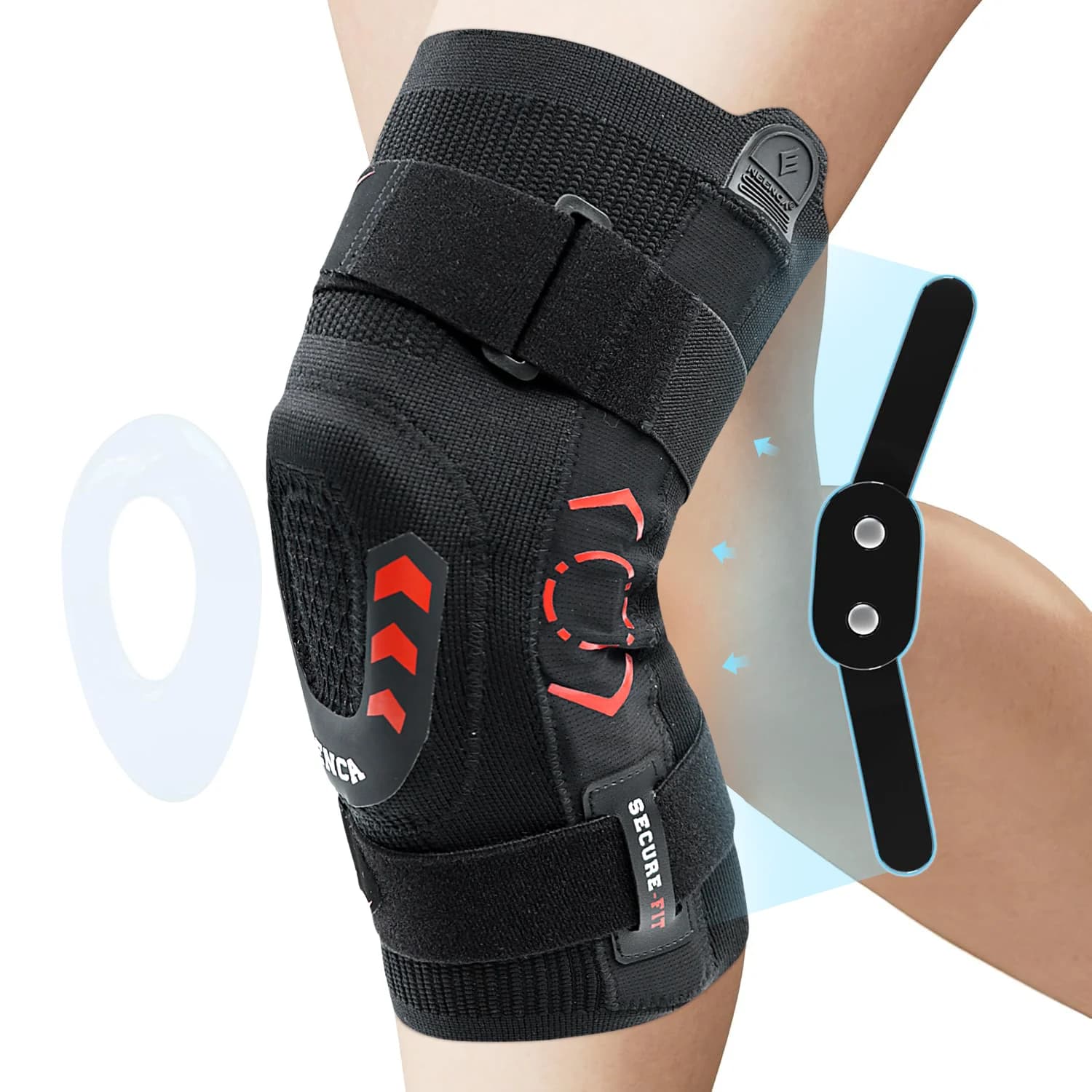 Ginocchiera Articolata 3D in Tessuto a Maglia per Uomini e Donne, Supporto per Legamento Rotuleo, Sollievo dal Dolore, Lesioni al Menisco, Artrite, ACL, PCL