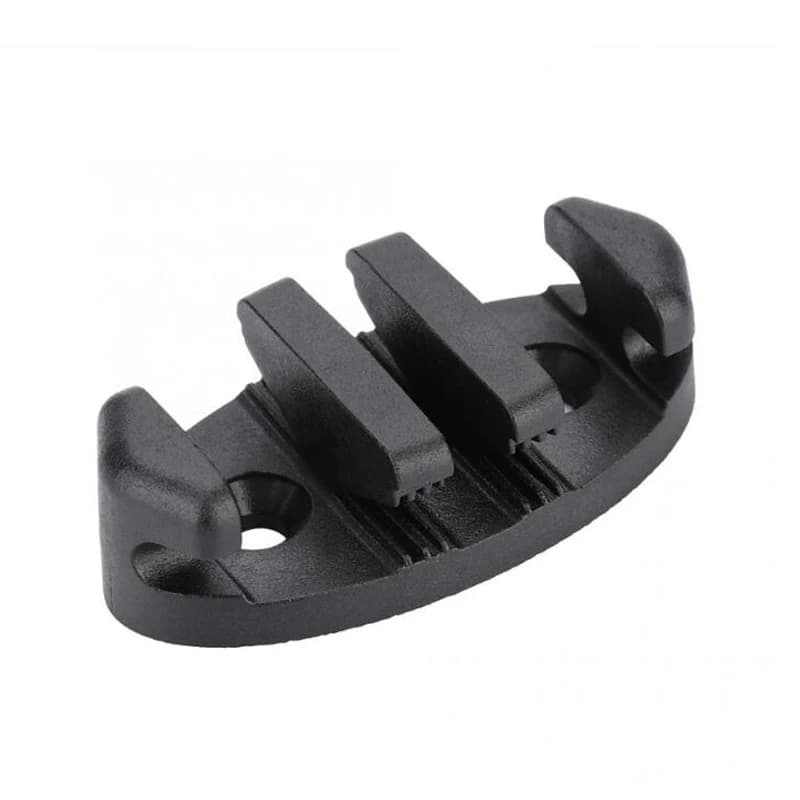 Bitta per corda per carrello con ancoraggio per ponte in nylon nero marino per accessori per barche a remi di ricambio per barche da pesca in canoa