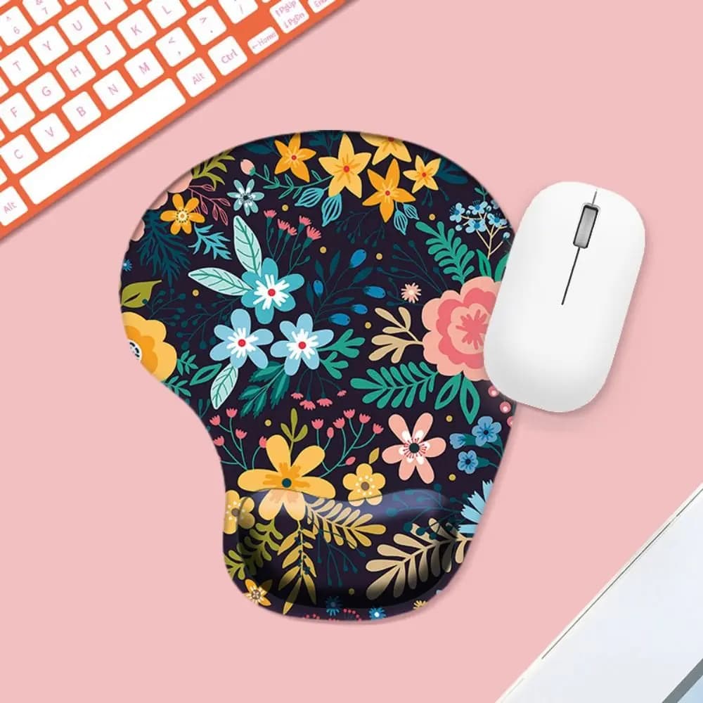 Per computer portatile Tappetino per mouse Tappetino per mouse antiscivolo in silicone per poggiapolsi Tappetino per mouse ergonomico con supporto per le mani