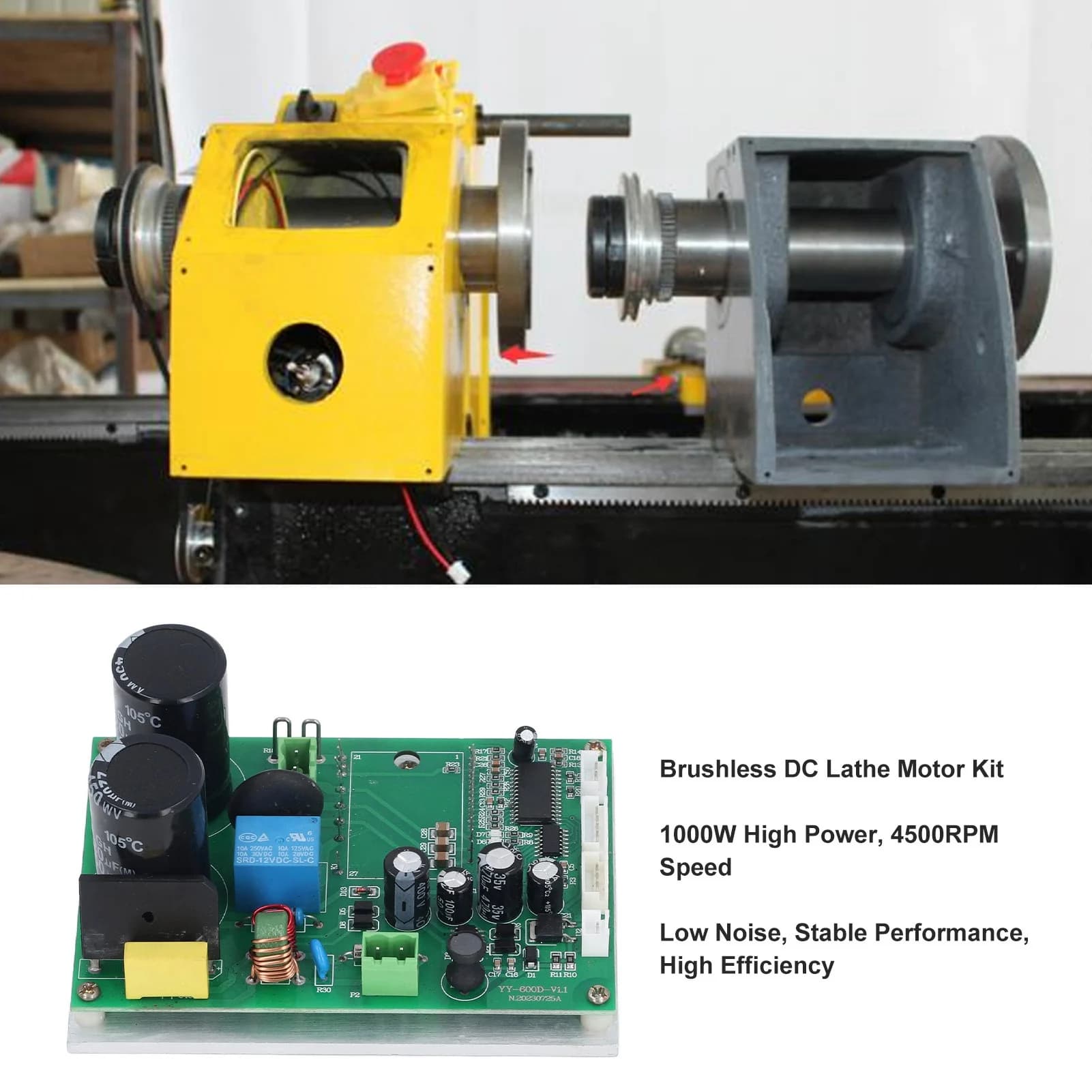 Scheda di controllo motore tornio brushless, ricambio per motori tornio MX210 WM210 210x800 220x750 220x600 8x16