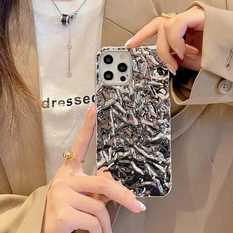 Adatto per iPhone 16Promax Custodia per telefono 15plus Origami Pattern 14 Galvanotecnica 13 12 All Inclusive 11 XR Custodia protettiva morbida