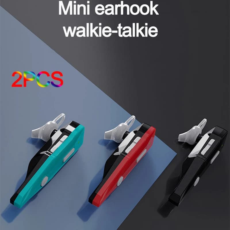 Auricolare Wireless Mini Walkie Talkie Intercome Bluetooth Restaurant Hotel PMR gancio per l'orecchio auricolare Bluetooth compatibile Radio bidirezionale