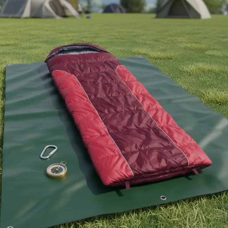 YTYIN Sacco a pelo a busta ultra leggero e compatto per bambini e adulti, unisex, portatile, confortevole, 4 stagioni, per campeggio all'aperto