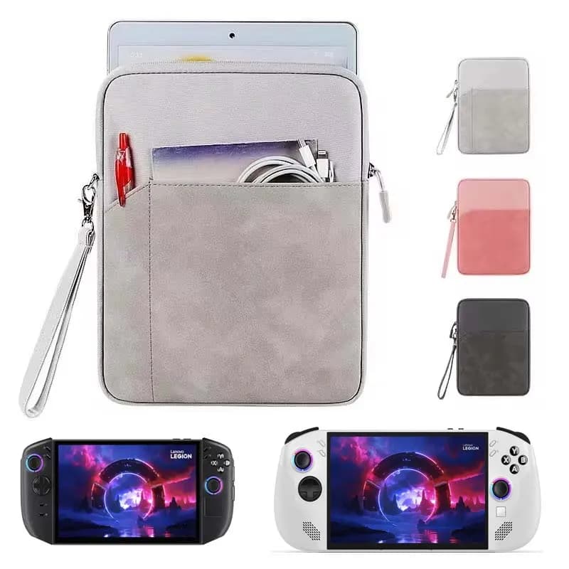 Per Lenovo LEGION Go Legion Go S Custodia per console di gioco portatile Custodia impermeabile Tasca con cordino Custodia per il trasporto Custodia con cerniera Paraurti