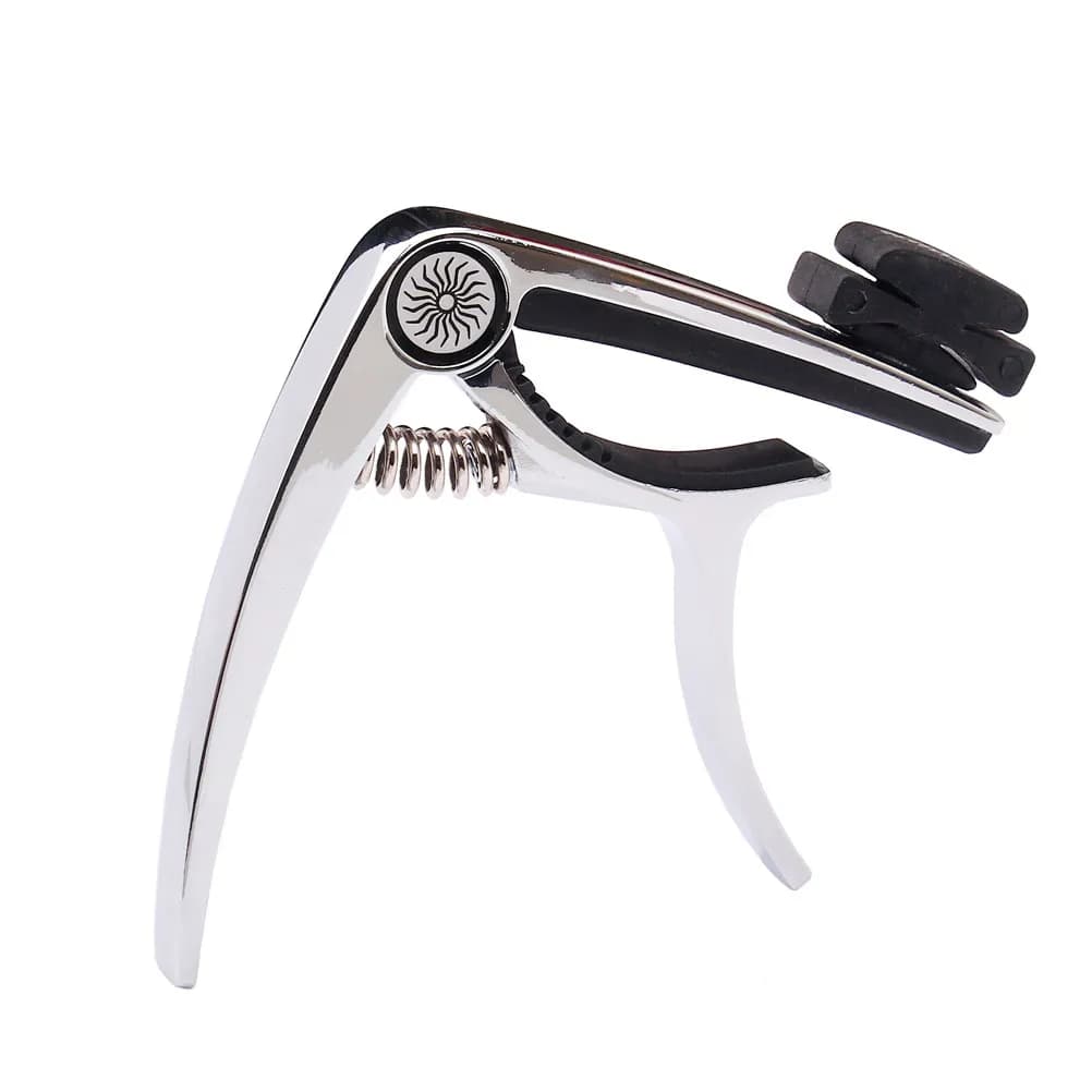 Morsetto per Chitarra in Lega di Zinco Resistente per Chitarra Acustica, Elettrica e Ukulele, Facile Utilizzo, Bloccaggio Fluido, Presa Forte, Portatile