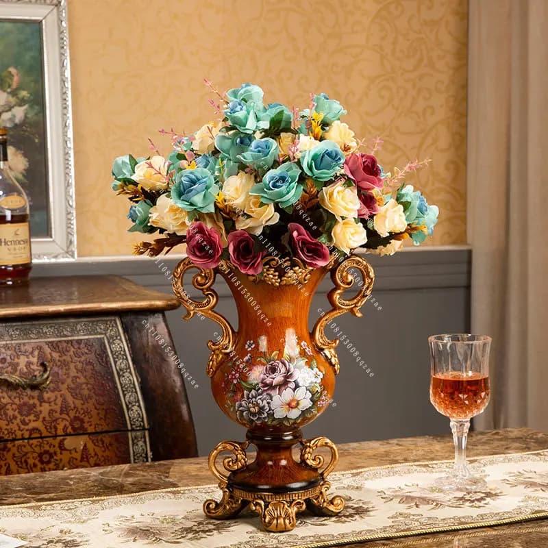 Home Living Room Decorative Resin Dried Fruit Plate Coffee Dining Table Locker Craft Ornament