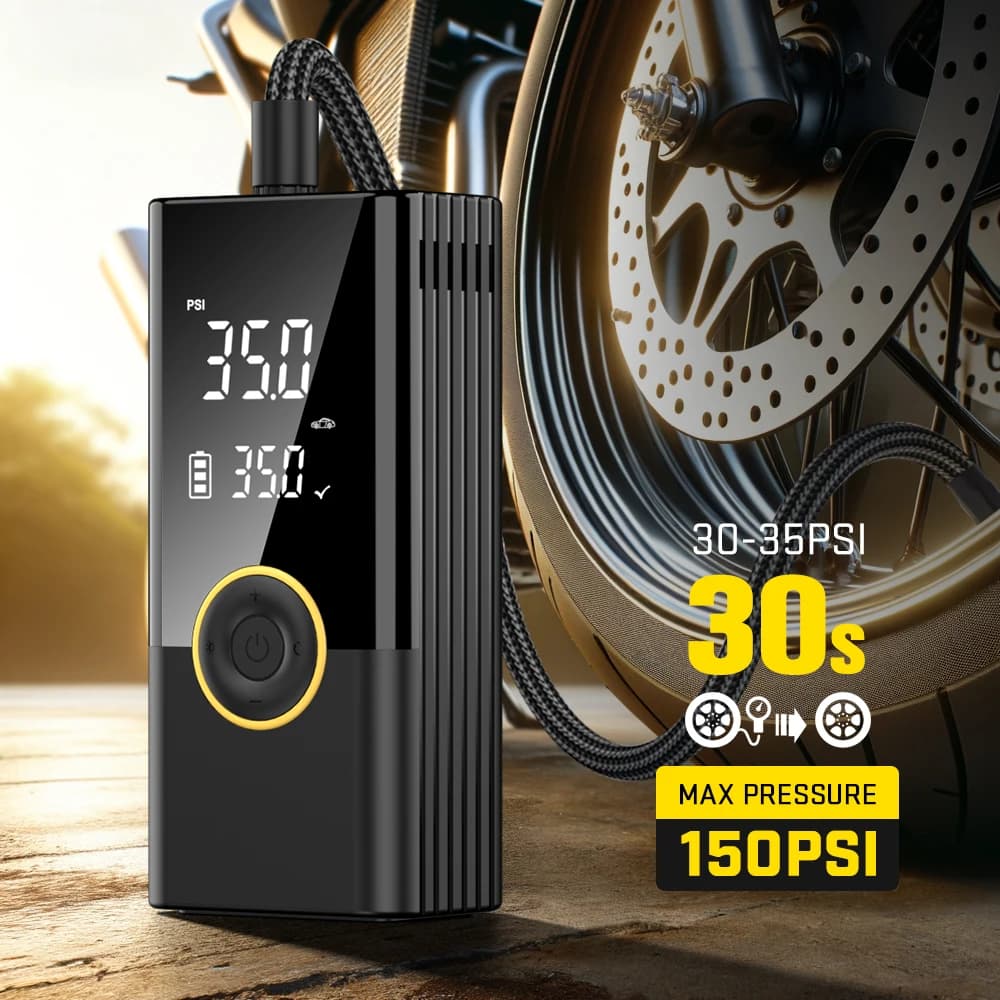 Carsun Pompa di Aria Senza Fili 150psi Gonfiatore Elettrico Portatile Dei Pneumatici Per Auto Bicicletta Moto Mini Compressore D'aria Pneumatico Iniettore di Aria