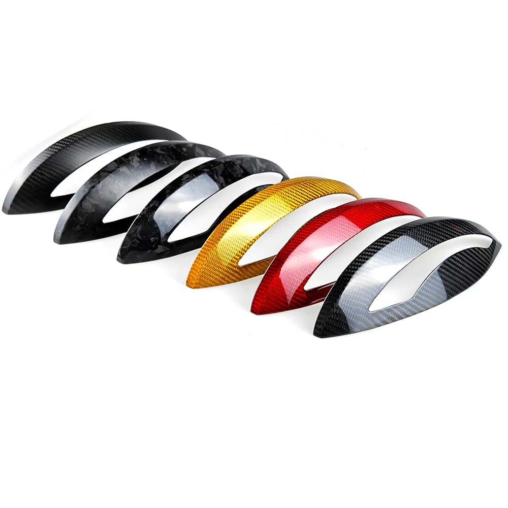 Palpebra arrabbiata in plastica ABS lucida e opaca di alta qualità per Fiat 500 Abarth 696 595 con coperchio rondella solo lampada frontale