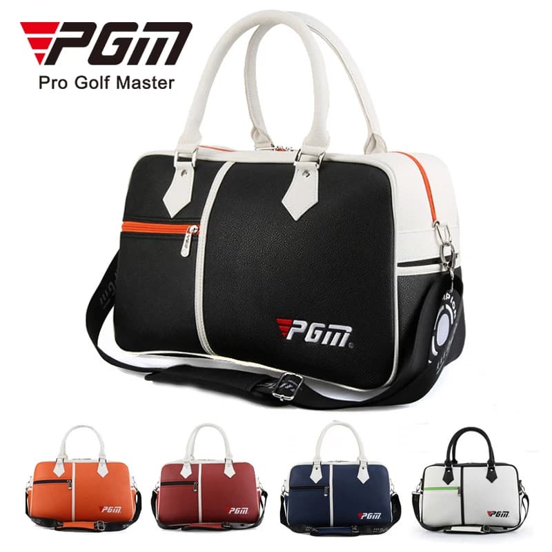 PGM Golf Clothing Bag Men's and Women's PU Shoes Bag Cross Body Shoulder Bag Large Capacity Ultra Light and Portable YWB017