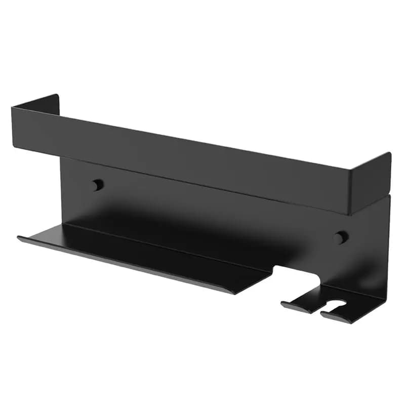Organizzatore per Bagno A25F, Porta Asciugacapelli da Parete con Slot Dedicato per Spina, Accessorio per la Cura dei Capelli