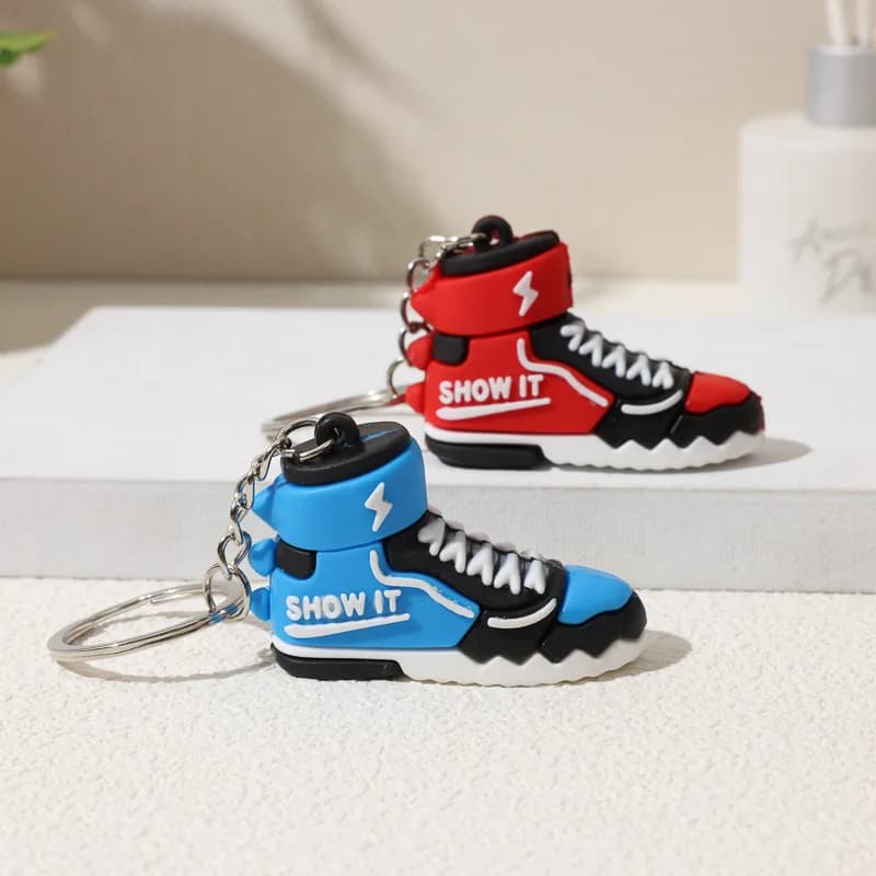 Portachiavi Creativo a Forma di Scarpa da Basket 3D, Portachiavi per Auto da Ragazzo, Regalo Creativo, Gioielli Fai-da-Te