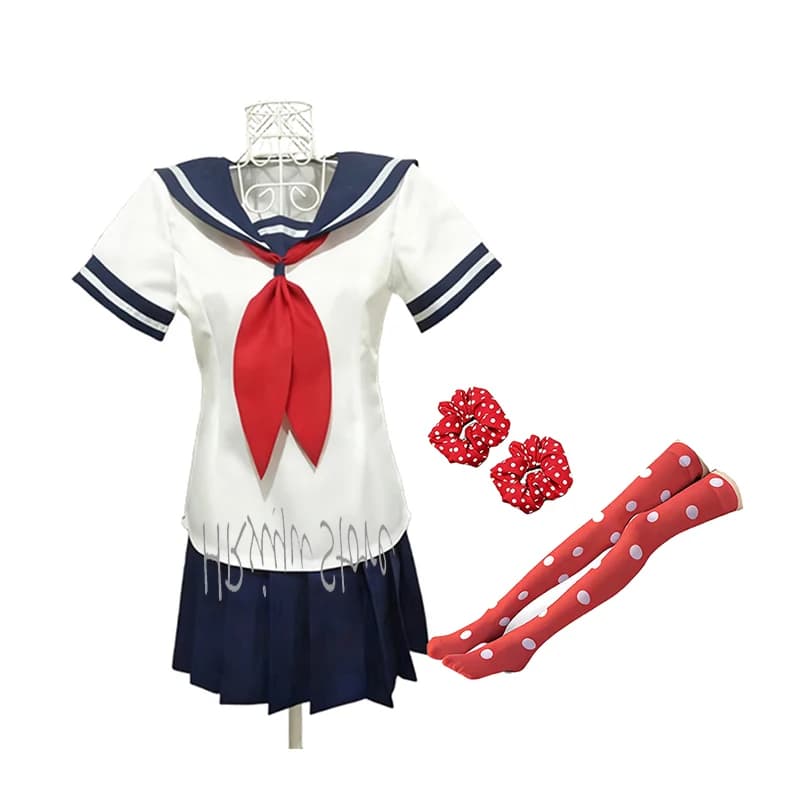 Costume Cosplay Personalizzato Ayano Aishi Yandere-chan Osana Najimi Jirai Kei, Uniforme Scolastica per Donne