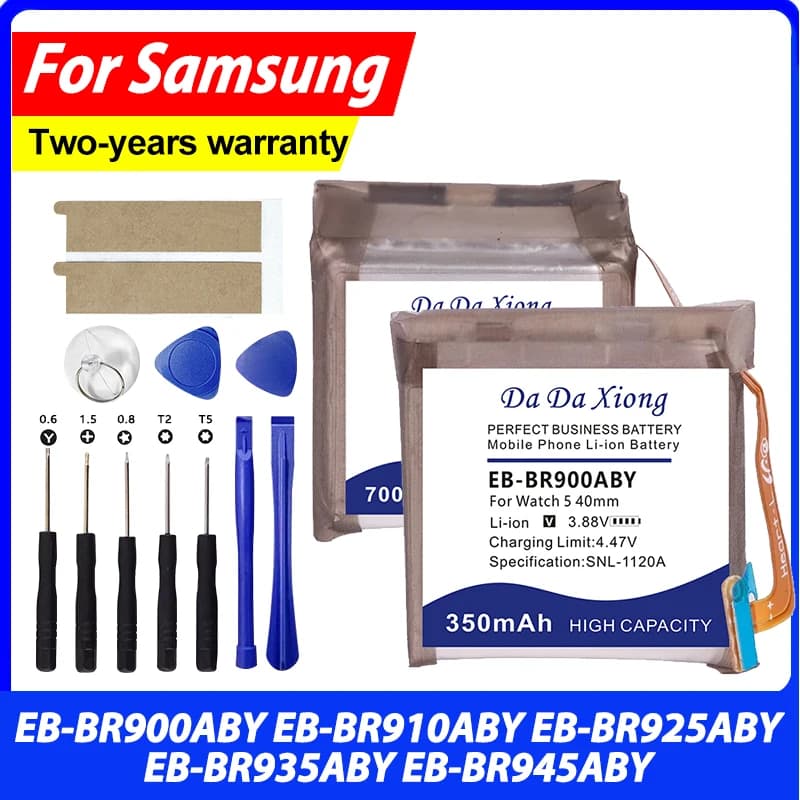 Batteria 350mAh-700mAh per Samsung Watch 5 Pro 6 Watch5 Watch6 40mm 44mm 45mm SM-R900 SM-R925 SM-R910 EB-BR900ABY EB-BR910ABY