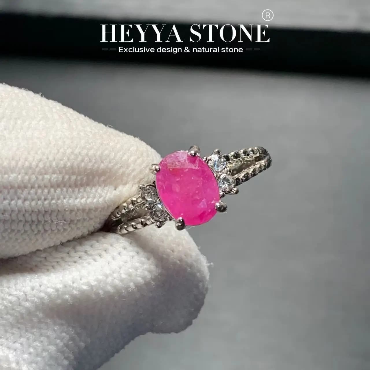 Anello vintage con rubino rosso naturale per donna in acciaio inossidabile semplice gioielleria raffinata pietra preziosa stile classico