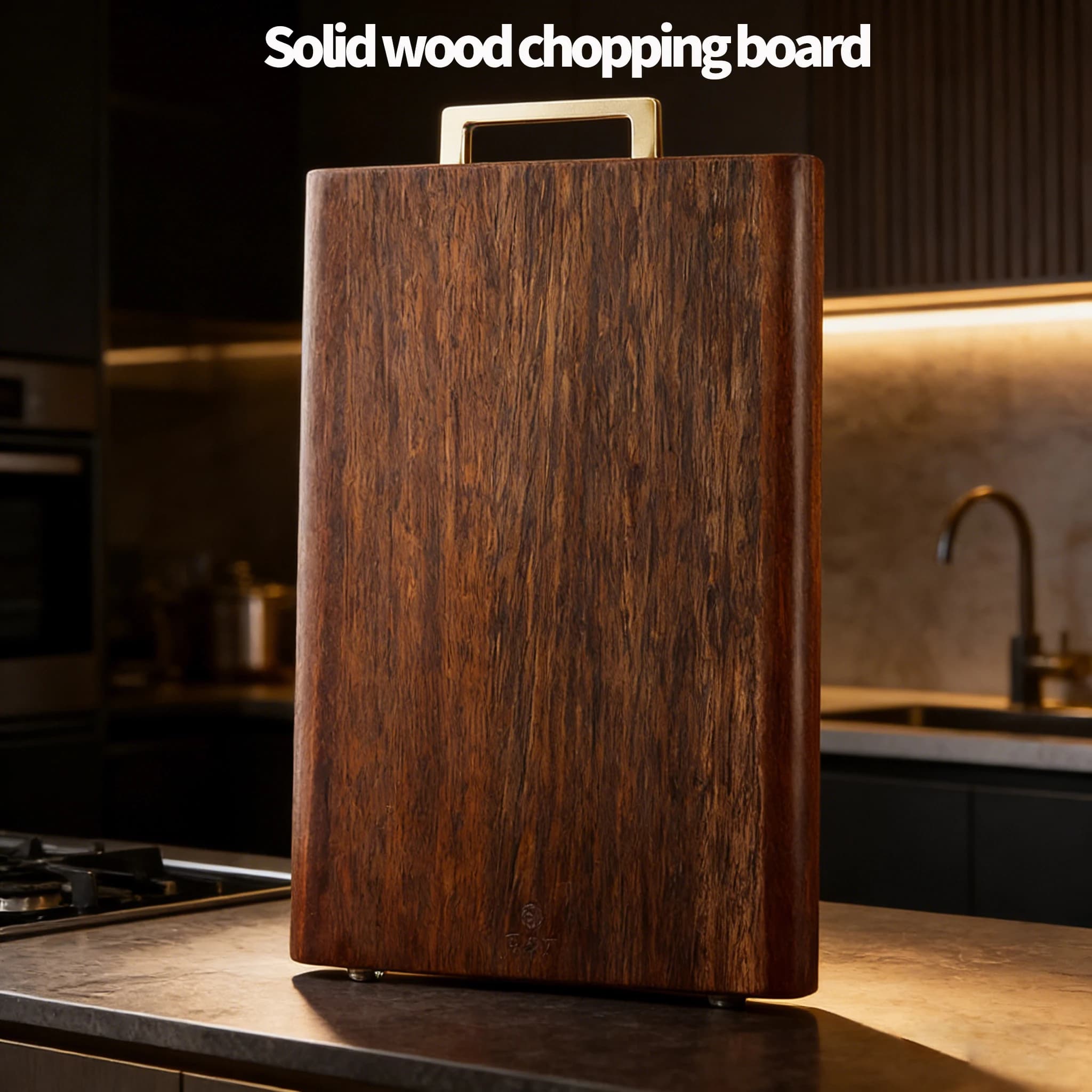 Tagliere in Legno Massello di Ironwood - Tagliere in Legno Naturale Resistente, Senza Vernice Non Tossica e Senza Cera per Cucina