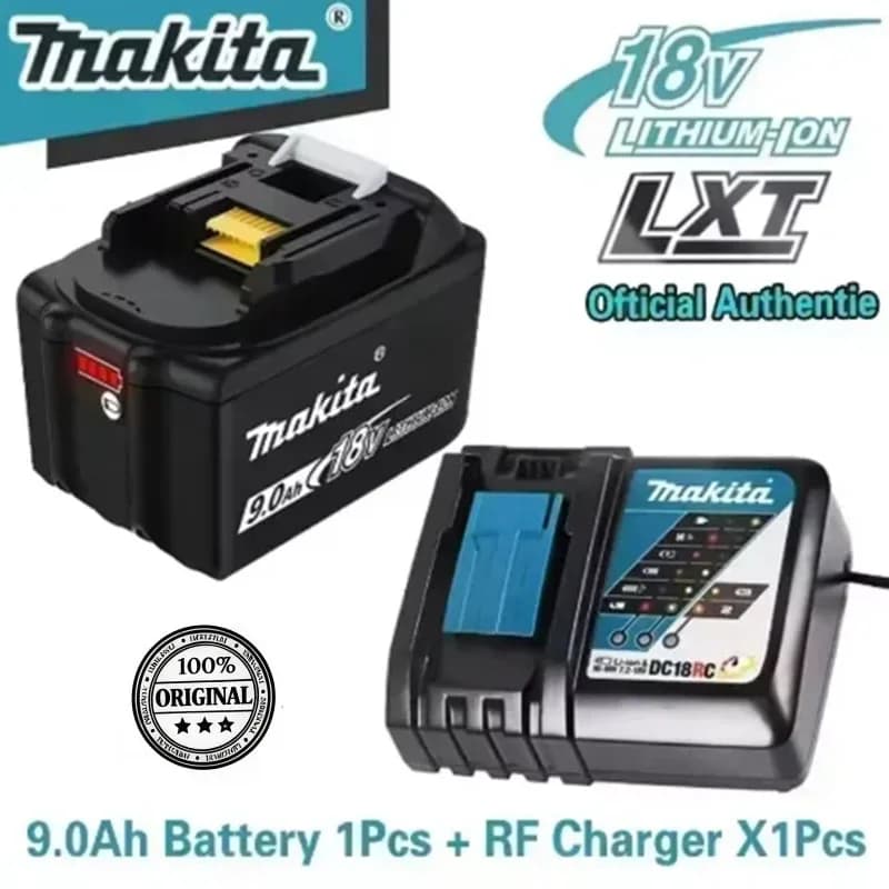 100% 💥 Batteria originale Makita 18V 9.0AH, batteria ricaricabile, batteria per elettroutensili Makita 5Ah6Ah BL1850 BL1860B, caricabatterie Makita 18V