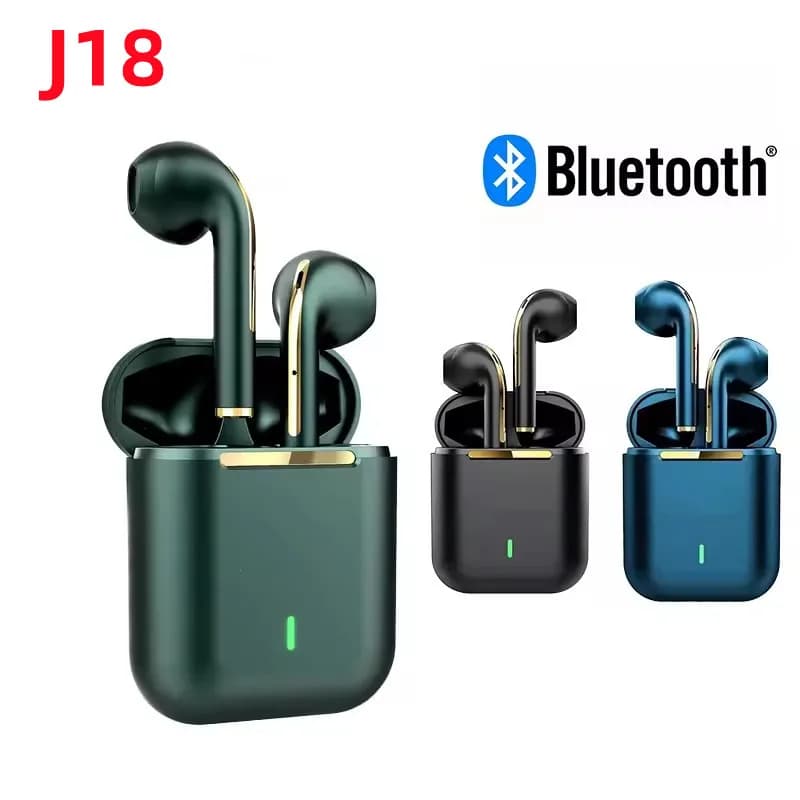 J18 Wireless Earphone Bluetooth Headset 9D Noise Reduction Gaming Headset With Microphone TWS Ear Buds Hands-free Earbuds New