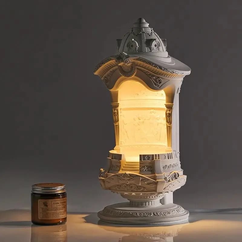 Lampada in cera fusa anni dorati regalo atmosfera lampada per aromaterapia lampada da scrivania di fascia alta