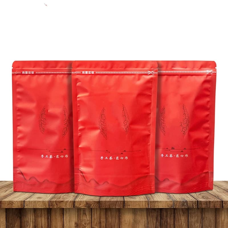 Jin Jun Mei Black Tea Thick Brown Paper Zipper Bag Self-supporting Self-sealing Tea Bag Universal Jin Junmei NO Packing Bag