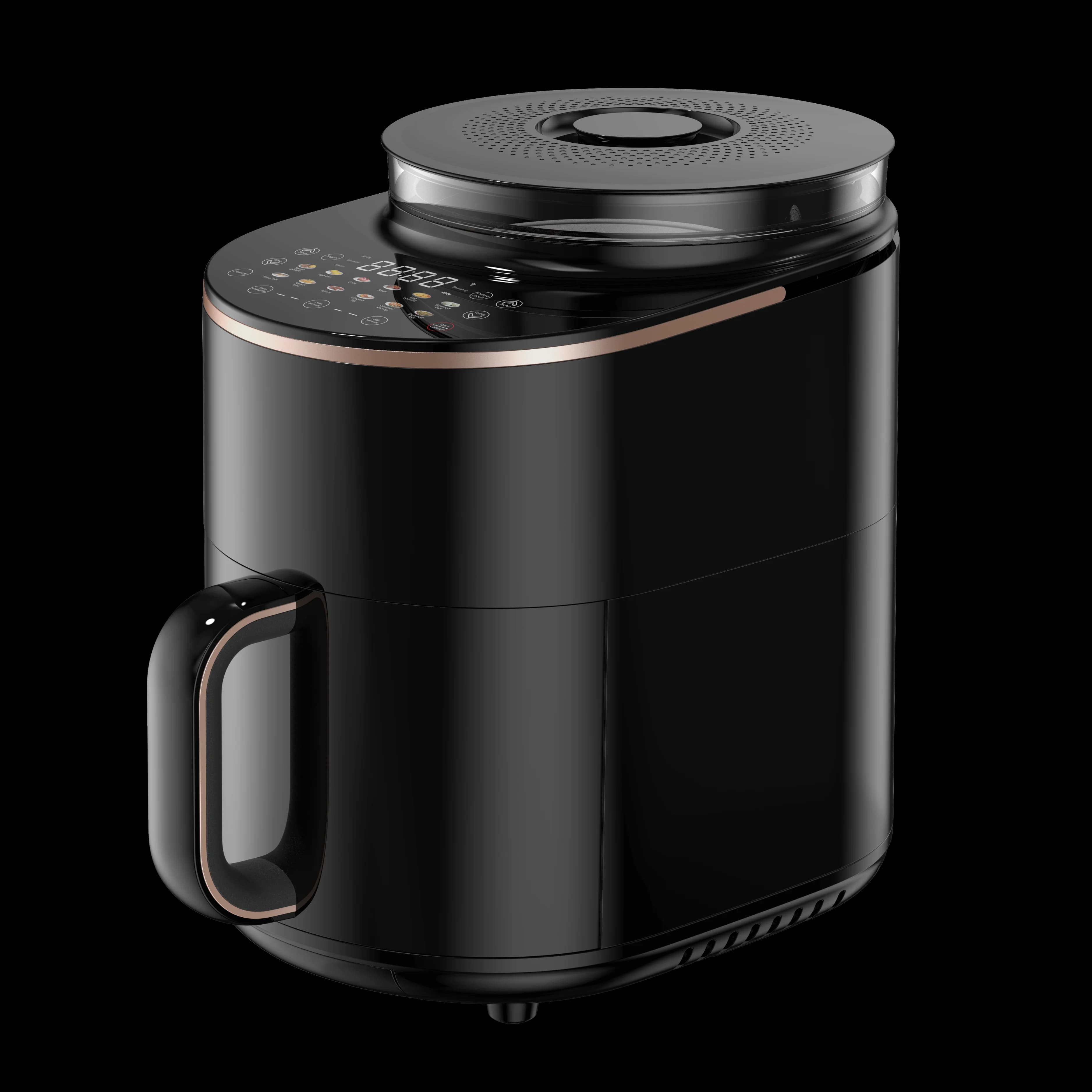Friggitrice ad aria a vapore a doppio sistema brevettata in fabbrica Combo-2 in 1 Cottura senza olio, funzione vapore sana, multi-stile disponibile per OEM