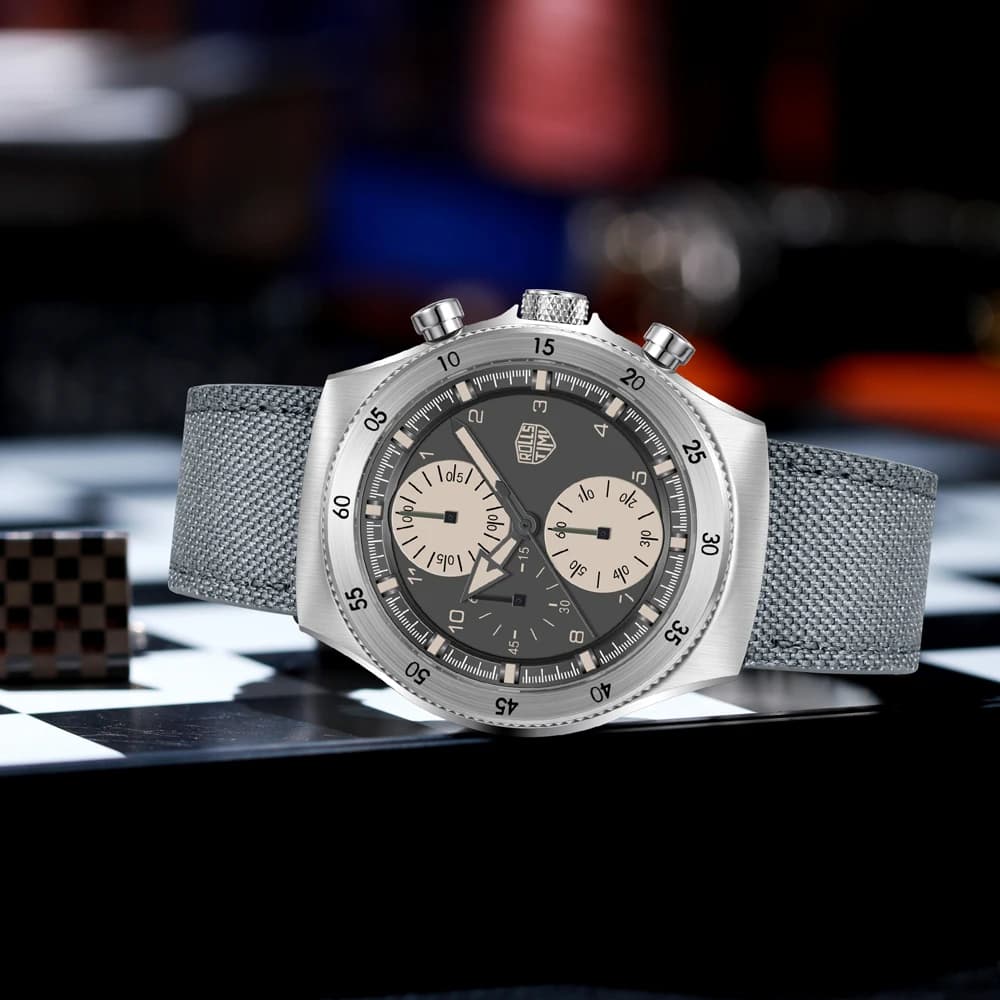 2025 New Men's Watch Rollstimi Waterproof Chronograph Men's Quartz Watch Gift Stainless Steel Wrist Watch with Sapphire Mirror