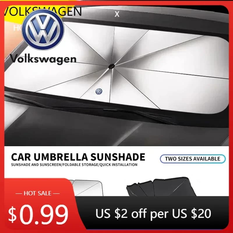 Parasole Pieghevole per Parabrezza Anteriore Auto 2025 per VOLKSWAGEN VW Sagitar GTI R-Line Jetta