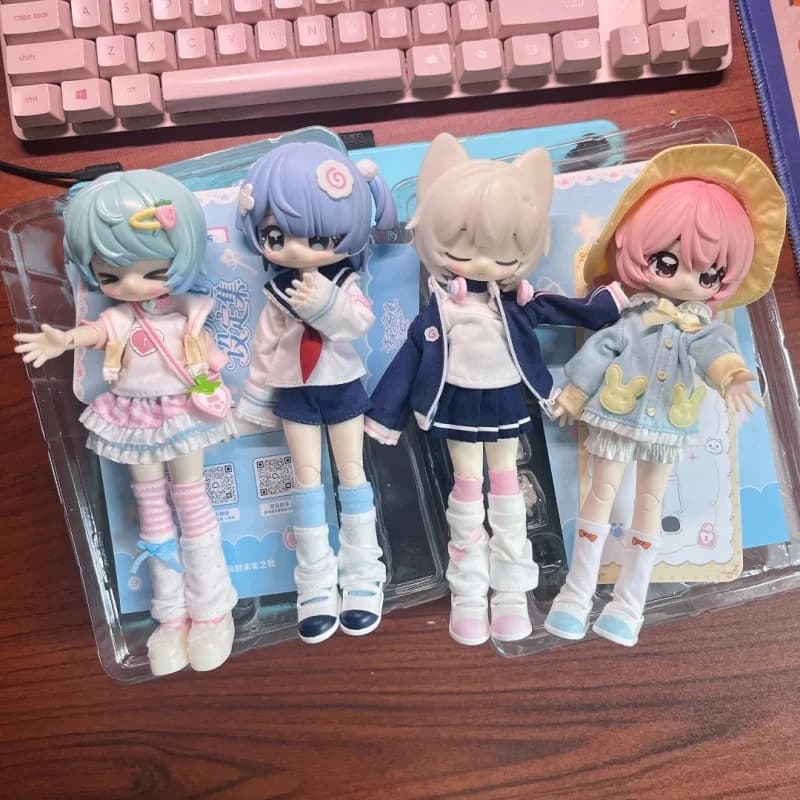 Action Figure BJD 1/12 Articolata Stile Infermiera, Confezione Originale Sigillata, Blind Box Little Key Art Book, Giocattolo da Collezione, Regalo per Appassionati di Anime