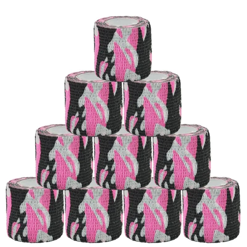4.8m pink Camouflage self-adhesive banding Elastoplast wrapper for knee support Pad finger ankle palm