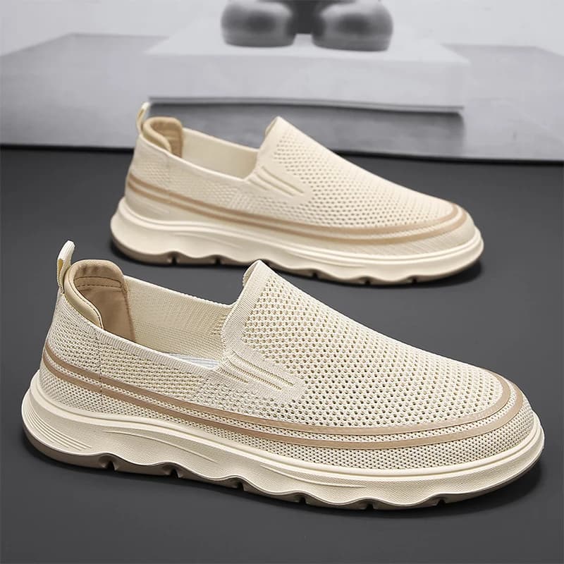 Mocassini da Uomo Slip-on Primaverili Nuovi, Scarpe da Guida Traspiranti Casual Antiscivolo, Taglie Grandi 44 Chaussure Homme