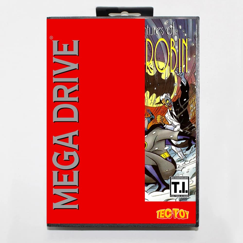 Nuovo arrivo Avventure of Bat & Robin MD Gioco di carte 16 Bit BR Cover per Sega Megadrive Genesis Cartuccia per console per videogiochi