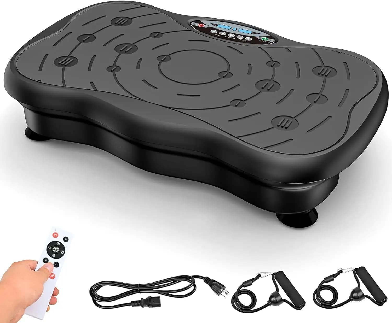 Vibration Plate Exercise Machine for Lymphatic Drainage, Whole Body Workout Platform, Home Fitness Equipment for Weight Loss & Fat Burner