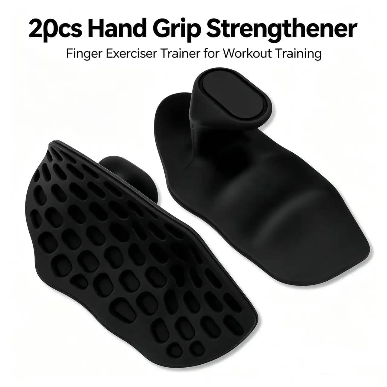 2Pcs Silicone Fitness Palm Protector, Anti-Slip Lifting Hand Grips, Anti-Callus Pad for Dumbbell Kettlebell Workout Training