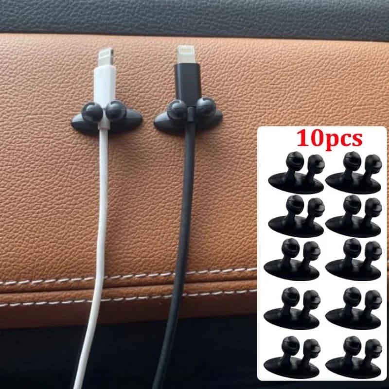 1/2/3/4/5/10/20 pz. Organizzatore Cavi per Cruscotto Auto, Supporto per Cavo Caricabatterie, Morsetto Fermacavo, Accessori Interni Auto