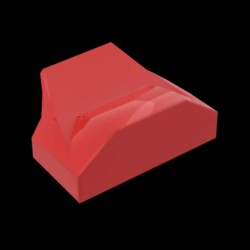 MOC 10 Pezzi Creativi 47458 Piastre Inclinabili Sostituibili Mattoncini Curvi 1x2x2/3 Blocchi da Costruzione Giocattoli per Adulti e Ragazzi Regali per le Vacanze