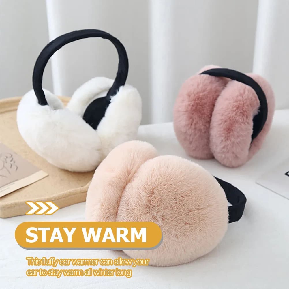 Ear Warmer Winter Essential One Size Soft Warm Earmuff for Ice Skating Hiking Walking Exercising Shopping Travel Unisex