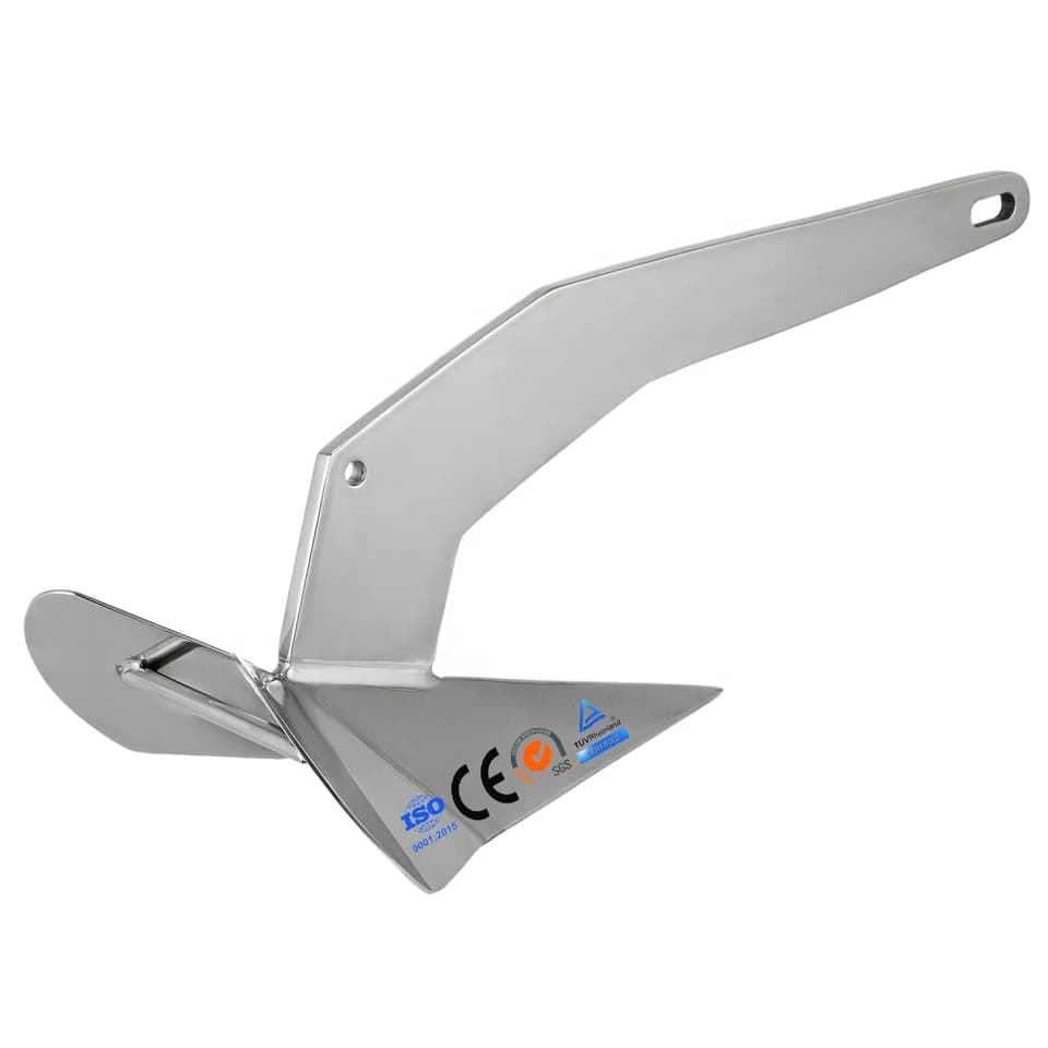 Stainless Steel 316 Marine DELTA ANCHOR 8kg/17.6LB Fast Set Plow Anchors Ship Kayak Yacht Boat HARDWARE Accessories Anchoring