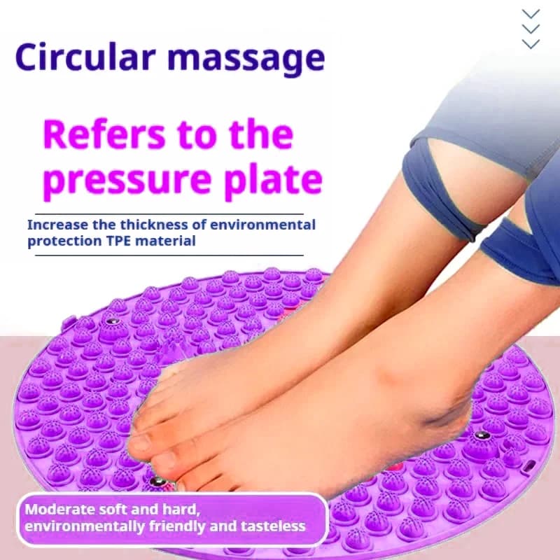 Foot Massage Digipressure Mat Muscle Relaxing Acupuncture Mat Pilates Fitness Yoga Accessories Round Foot Training Mat