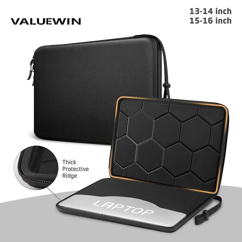 Custodia per Laptop 13 14 15 16 Pollici per Macbook Air Pro, Borsa Protettiva Antiurto in EVA per Computer Portatile