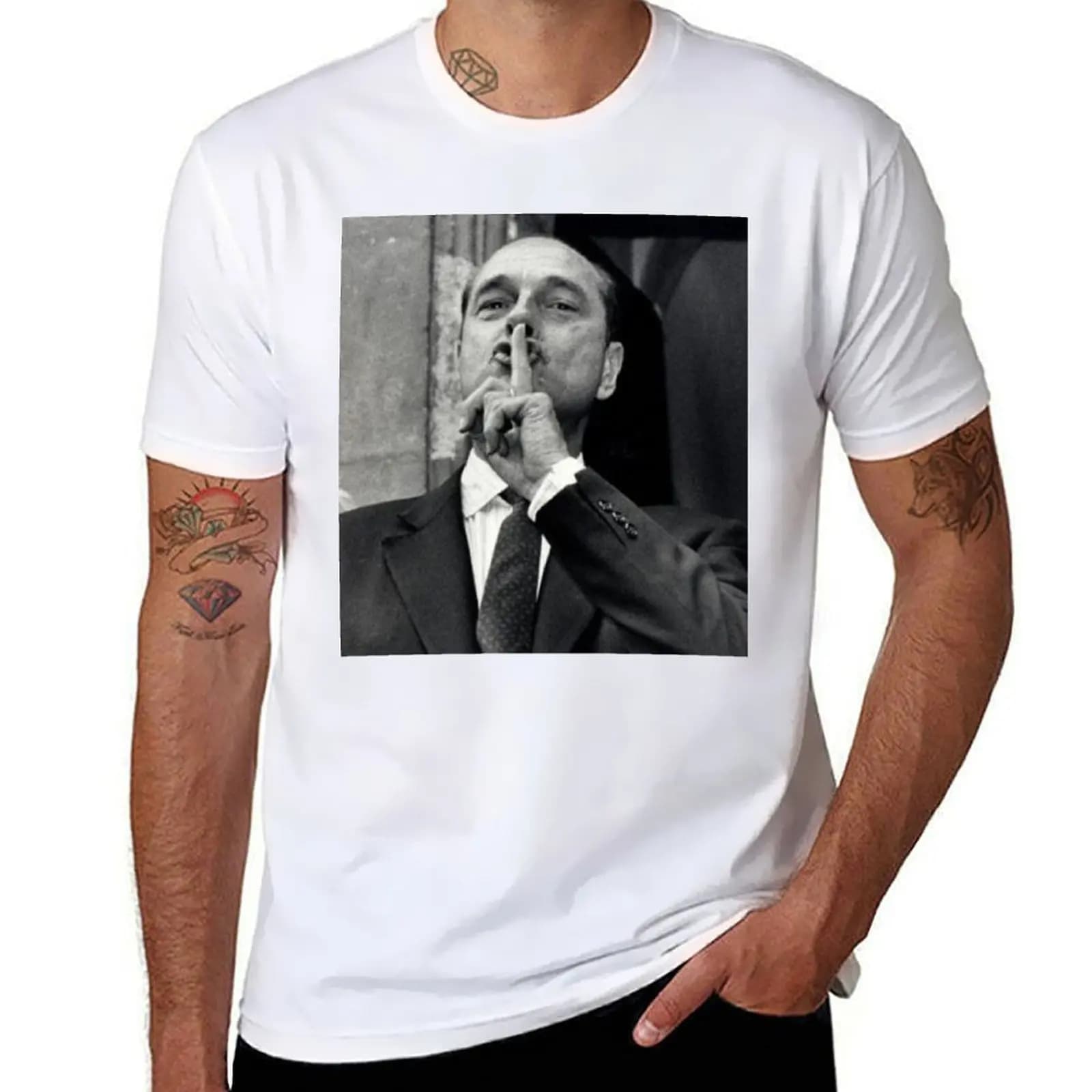 T-shirt Jacques Chirac French Swag T-shirt traspirante a maniche corte da palestra