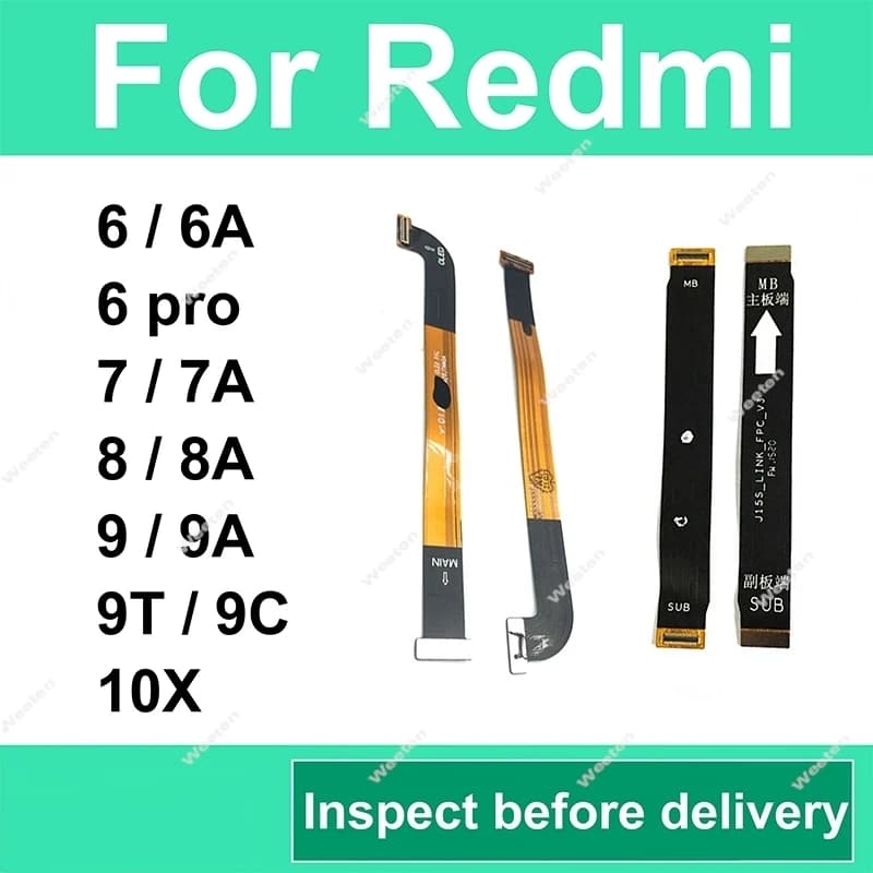 Cavo Flessibile Connettore Scheda Madre LCD per Xiaomi Redmi 6 6A 6 Pro 7 7A 8 8A 9 9T 9C 10X 4G 5G