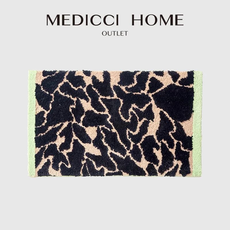 Medicci Home Stunning Tiger Pictorial Design Area Rug Luxury Hand Tufted Doormat Small Rectangle Carpet 60x100 Turkish Art Deco