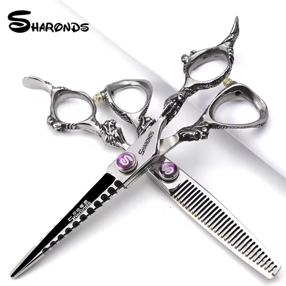 Set di cesoie esclusive per taglio capelli professionale in acciaio giapponese per forbici da parrucchiere professionali per parrucchieri