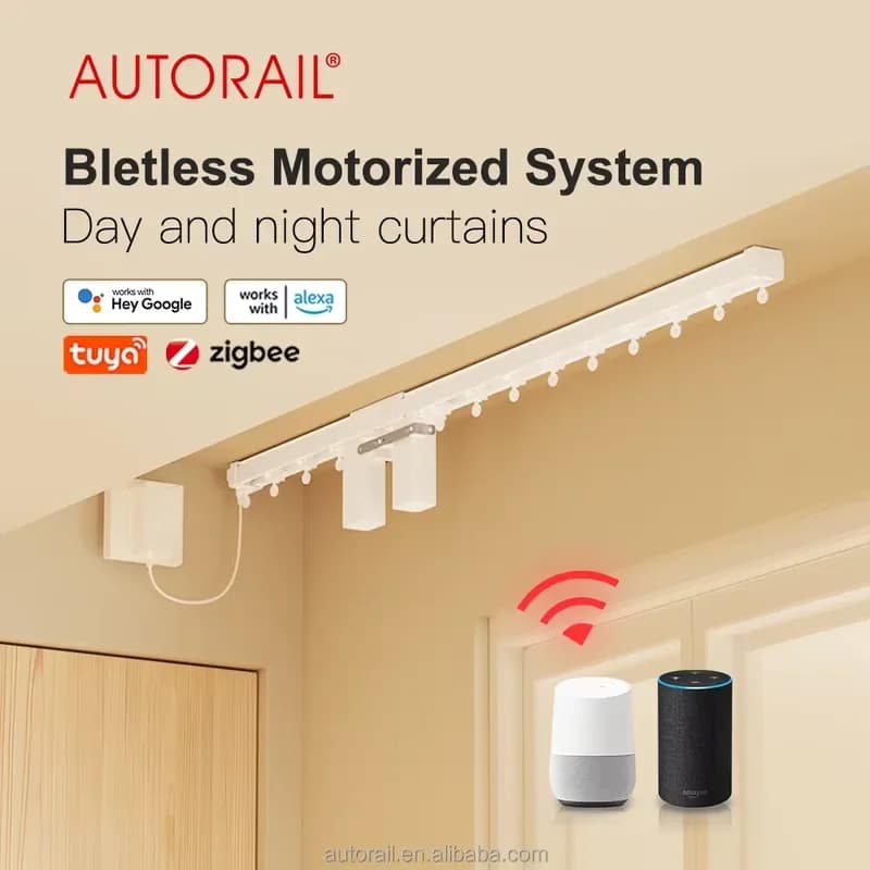 2026 New, High Quality Intelligent Curtain Driver Automatic Motor for Wave Pleated S-Shaped Curtains Smart Home