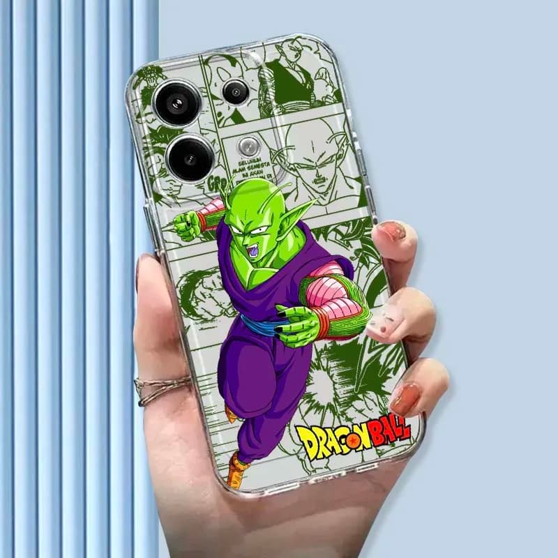 Dragon Ball Anime Piccolo per Xiaomi Mi Poco F2 F3 F4 F5 F6 X5 X6 X7 Pro Protezione in TPU custodia trasparente per telefono