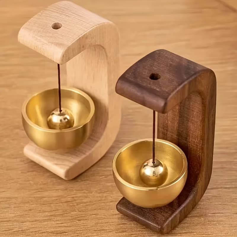Magnetic Door Chime Doorbell Entryway Wind Chime Doorbell for Entryway Sliding Door Wooden Brass Door Bell Entrance Bell Entranc